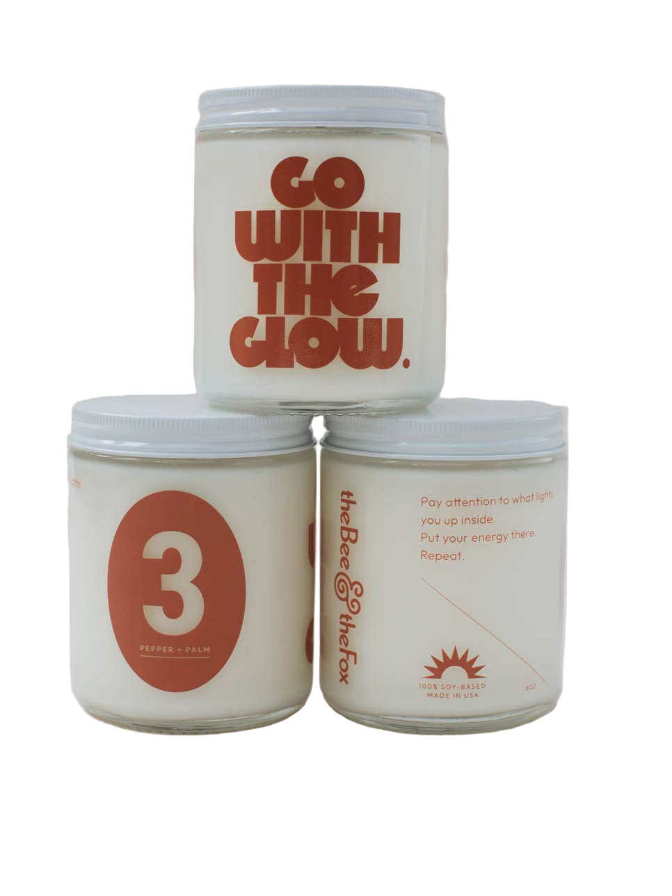 SALE Go with the Glow Candle No.3 - Pepper + Palm Candle by The Bee & The Fox