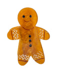 Gingerbread man toy with a white background