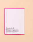 New Tot Potato New Baby Card Letterpress