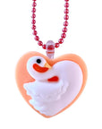 Swan Heart Necklace by Pop Cutie