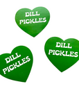 Dill Pickles Heart Sticker by The Silver Spider