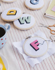 Drop Shadow Alphabet Cross Stitch Kit by Cotton Clara