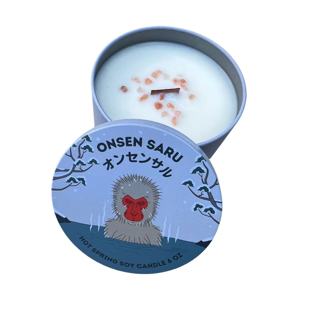 Onsen Saru Hot Spring Soy Candle by Miyashiro Studio