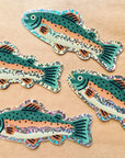 Rainbow Trout Glitter Sticker