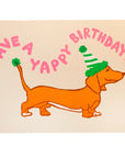 Have A Yappy Birthday Greeting Card by Alphabet Studios