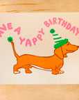 Have A Yappy Birthday Greeting Card by Alphabet Studios