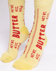 Butter Large Crew Adult Socks by Yellow Owl Workshop