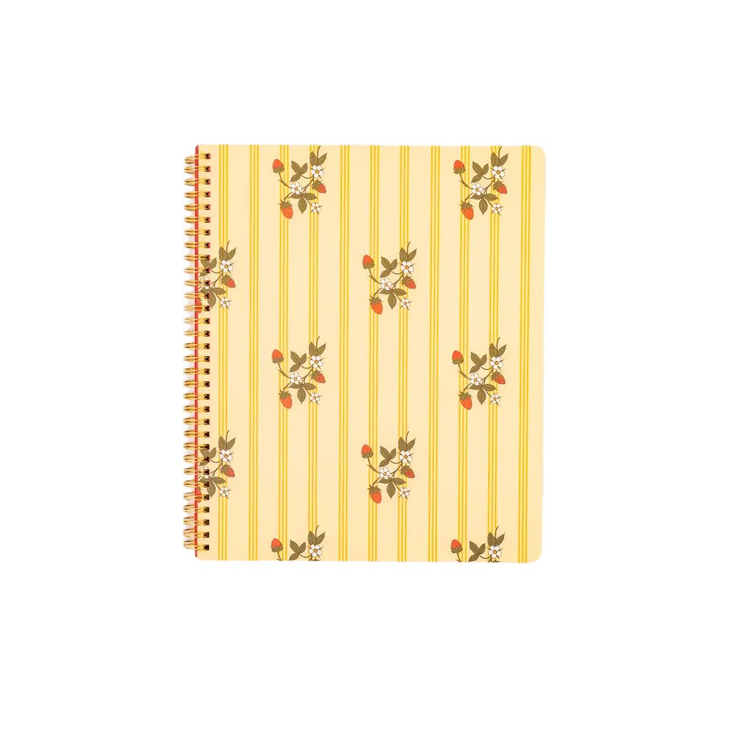 Floral Stripe Large Notebook by ban.dō