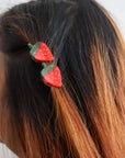 Micro Fruit and Flowers Hair Claw Clip Set