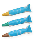 3-Pack Rice Wax Bath Crayon-Turtle by Kitpas