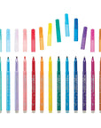 Rainbow Sparkle Glitter Markers by Ooly