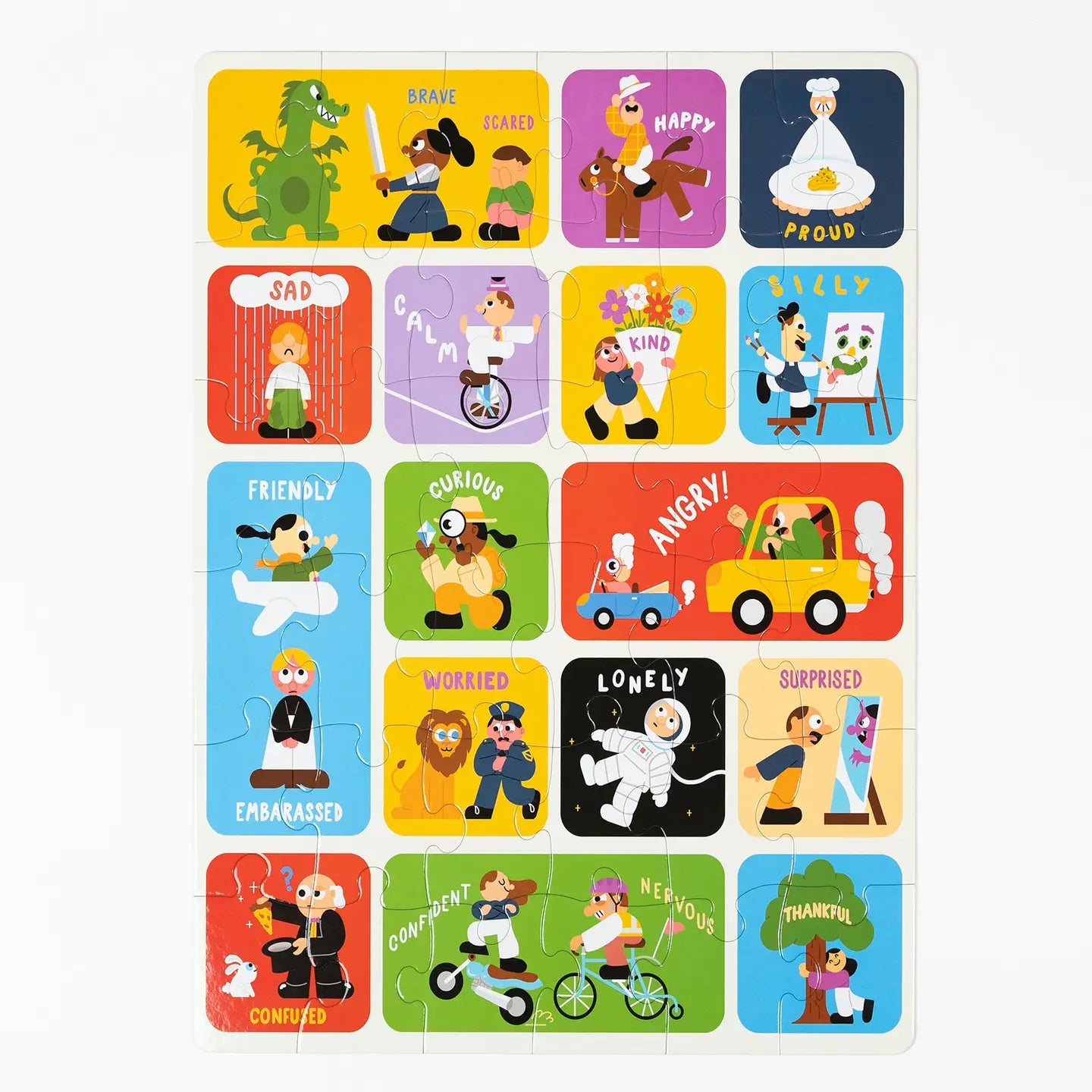 All the Feels- 36 Extra Large Piece Puzzle by Nolja