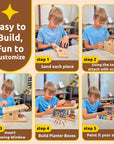 Modern Birdhouse Woodworking Kit