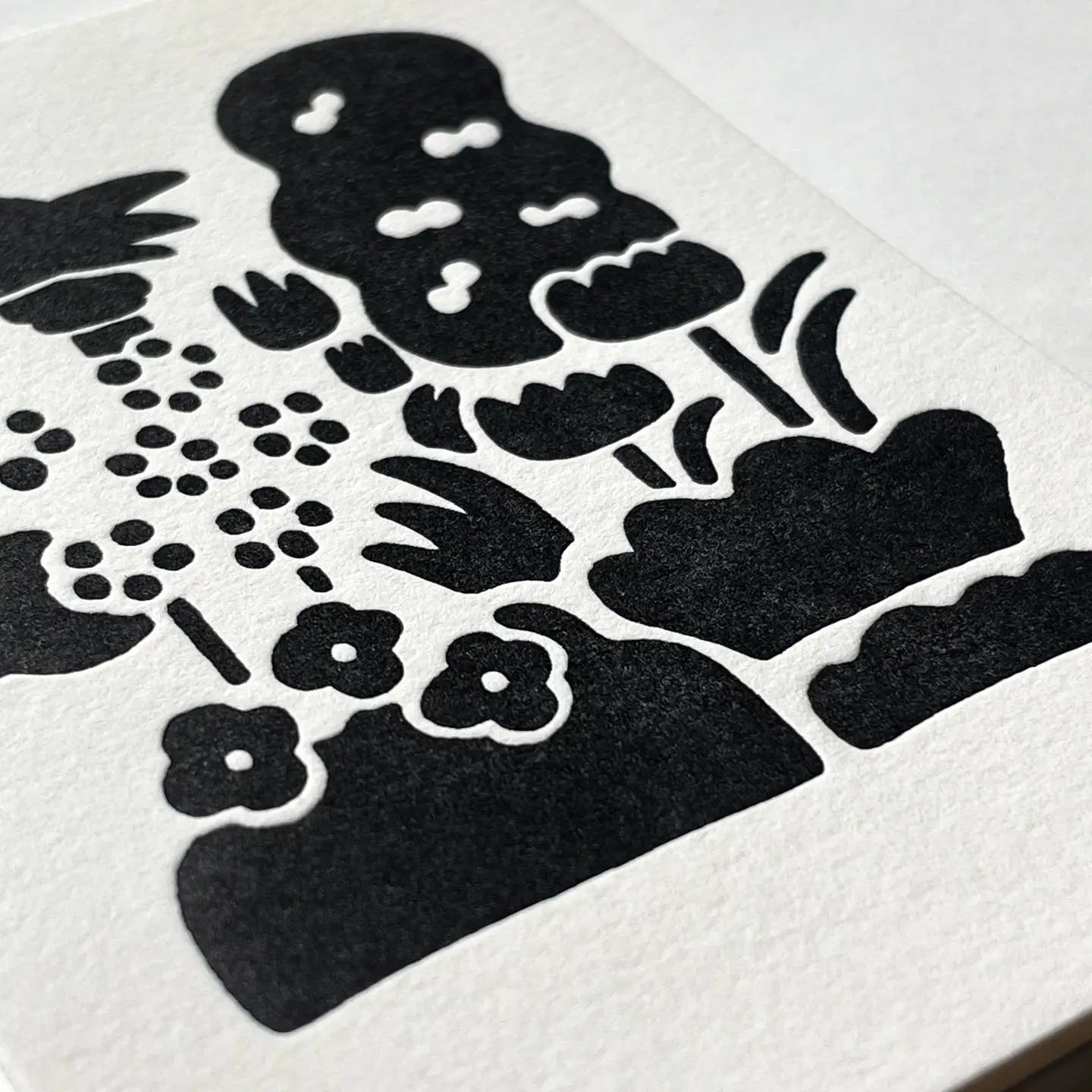 La Plants Letterpress Card by oitama