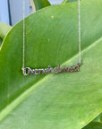 Overwhelmed Nameplate Necklace
