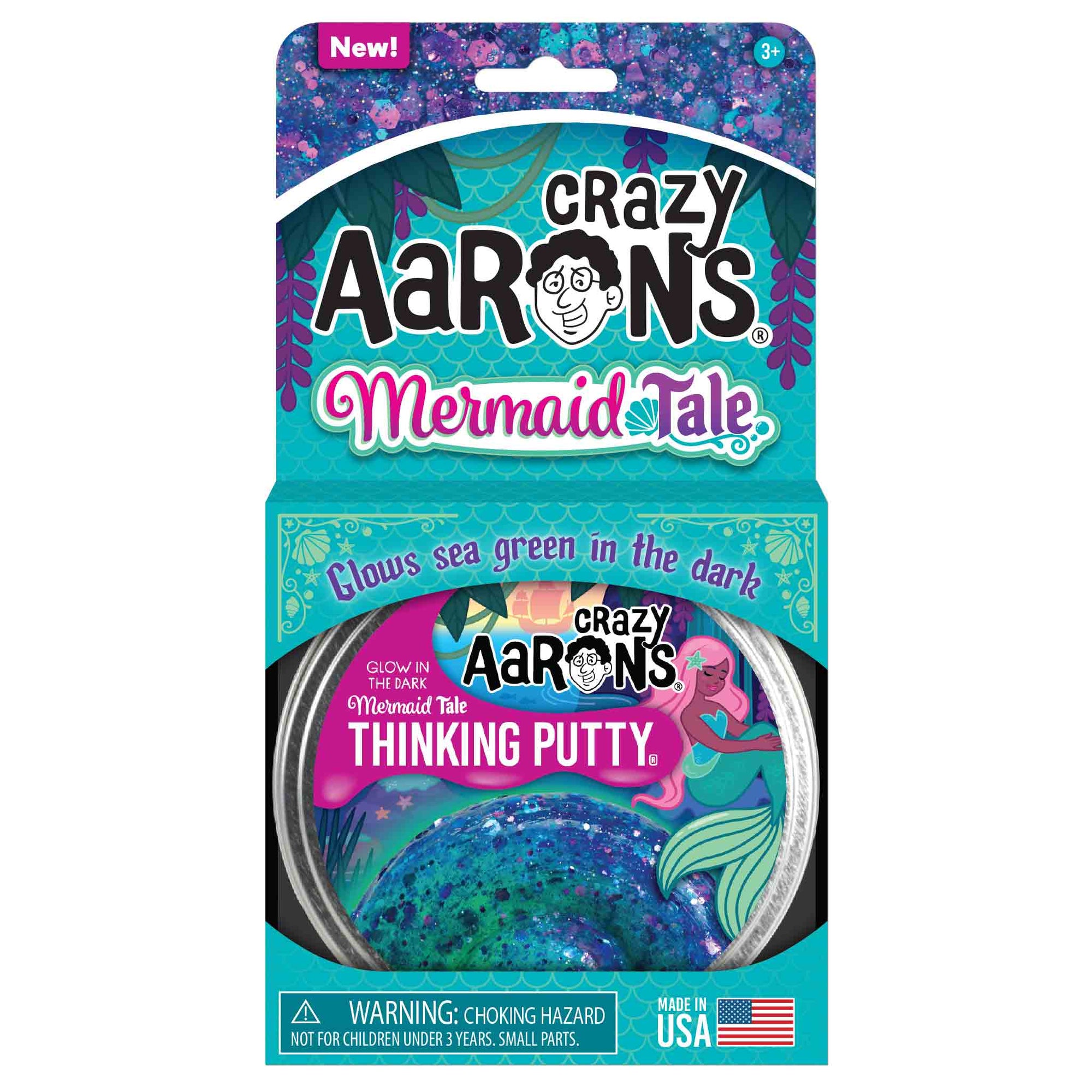 Mermaid Tale Glow in the Dark Thinking Putty by Crazy Aarons