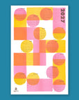 Geometric 2027 Risograph Print Calendar