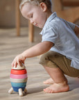 Stacking Rocket Set Orchard Collection by Plan Toys