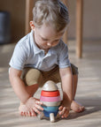Stacking Rocket Set Orchard Collection by Plan Toys