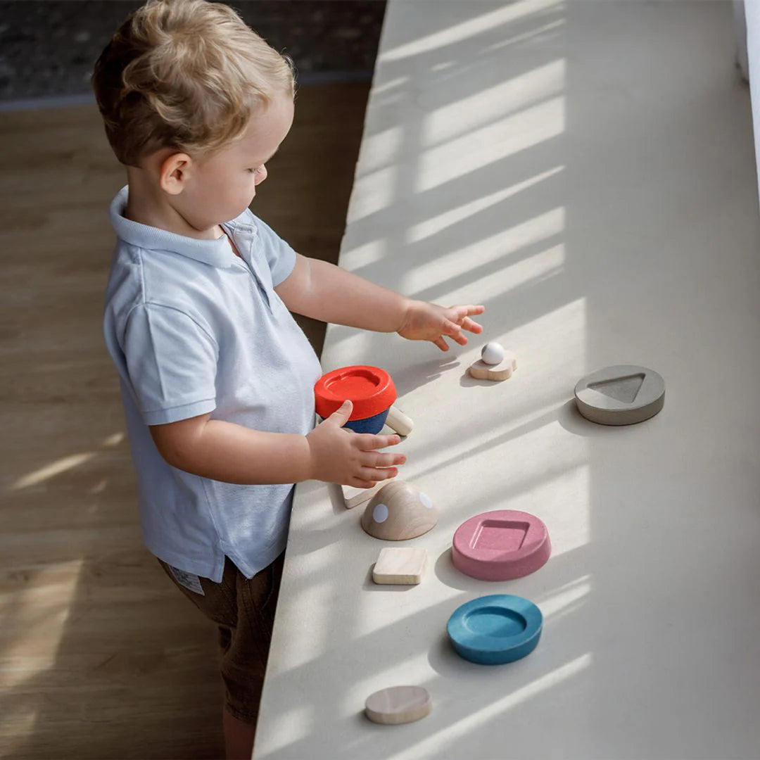 Stacking Rocket Set Orchard Collection by Plan Toys