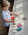 Stacking Rocket Set Orchard Collection by Plan Toys
