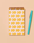 Goldfish Crackers Letterpress Spiral Pocket Size Notebook by And Here We Are