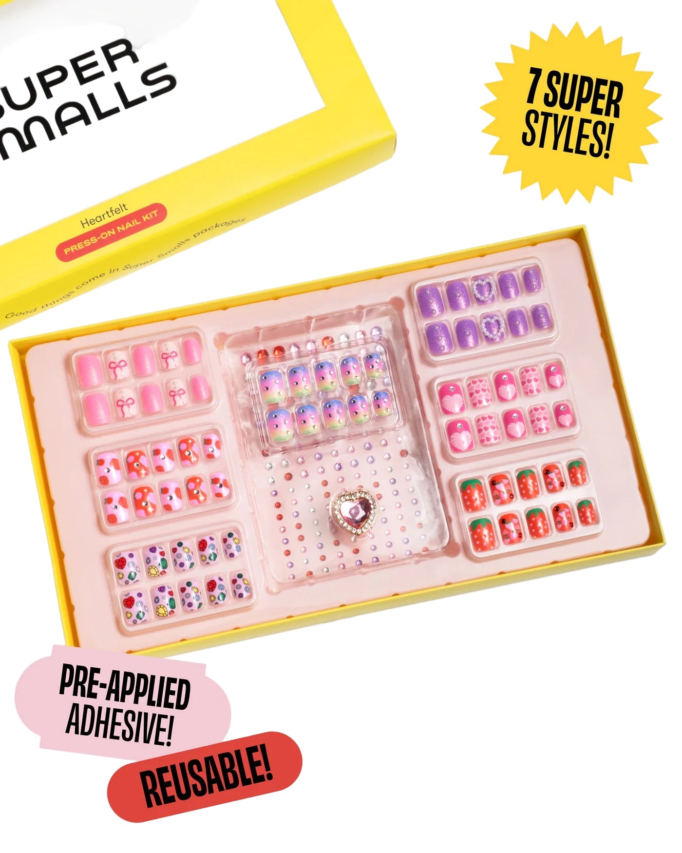 Heartfelt Press On Nail Kit – Mochi Kids