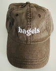 Bagels Foodie Adult Dad Hat by The Silver Spider