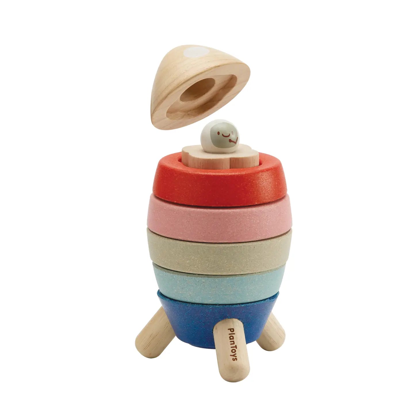 Stacking Rocket Set Orchard Collection by Plan Toys