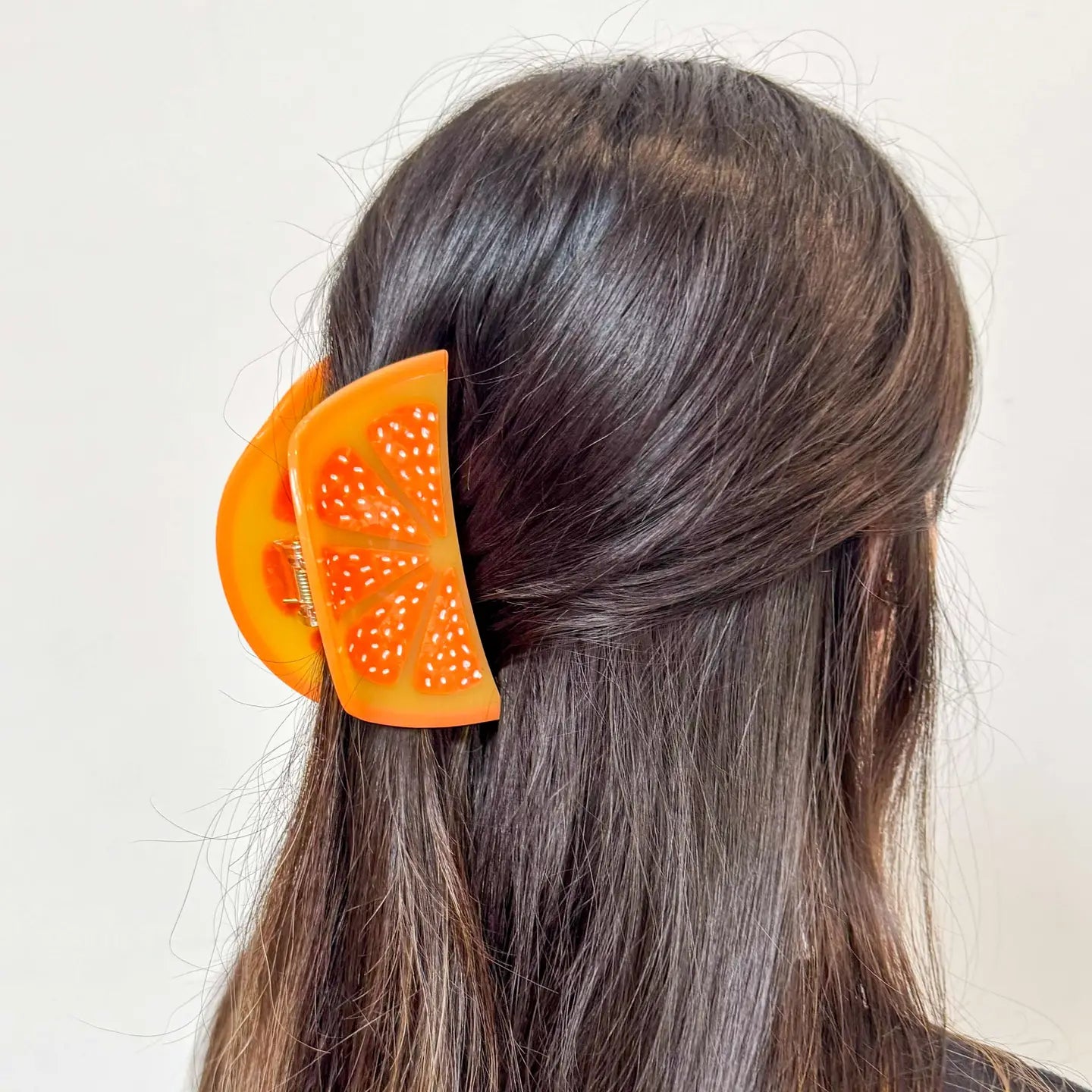 Orange Slice Hair Claw by Jenny Lemons