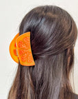 Orange Slice Hair Claw by Jenny Lemons