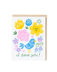 Love You Bird Card by Fugu Fugu