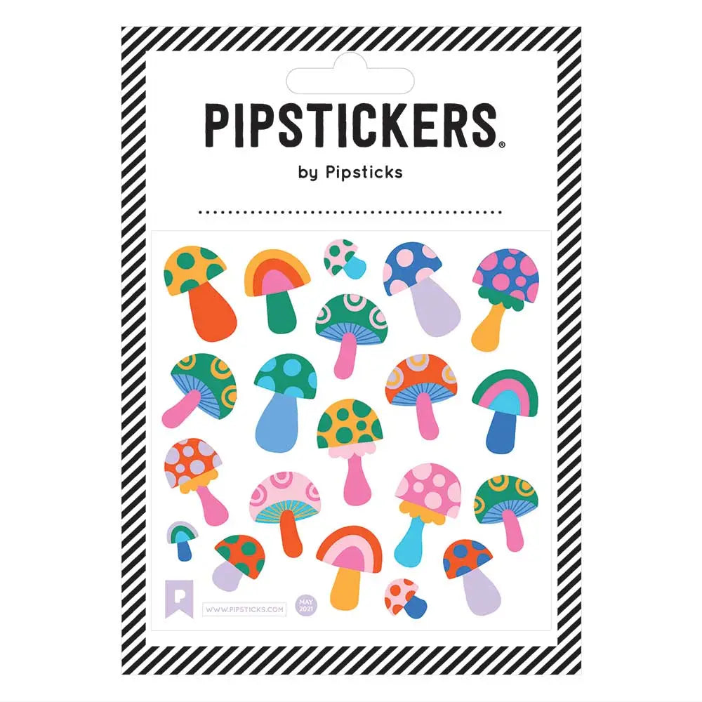 Fuzzy Mushrooms Stickers by Pipsticks