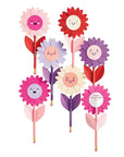 Flower Pencils Valentine Card Kit by Paper Source
