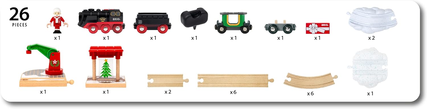 Christmas Steaming Train Set by BRIO