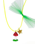 Glitter Mushroom Necklace by Gunner and Lux
