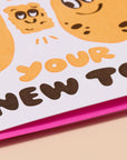 New Tot Potato New Baby Card Letterpress