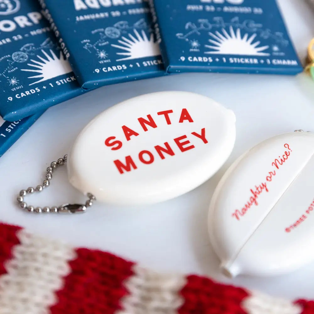 Santa Money Coin Pouch by Three Potato Four