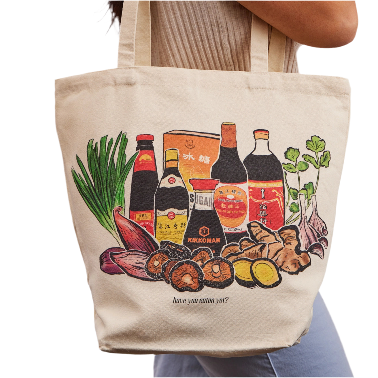Asian Sauces Tote Bag by Menmin Made