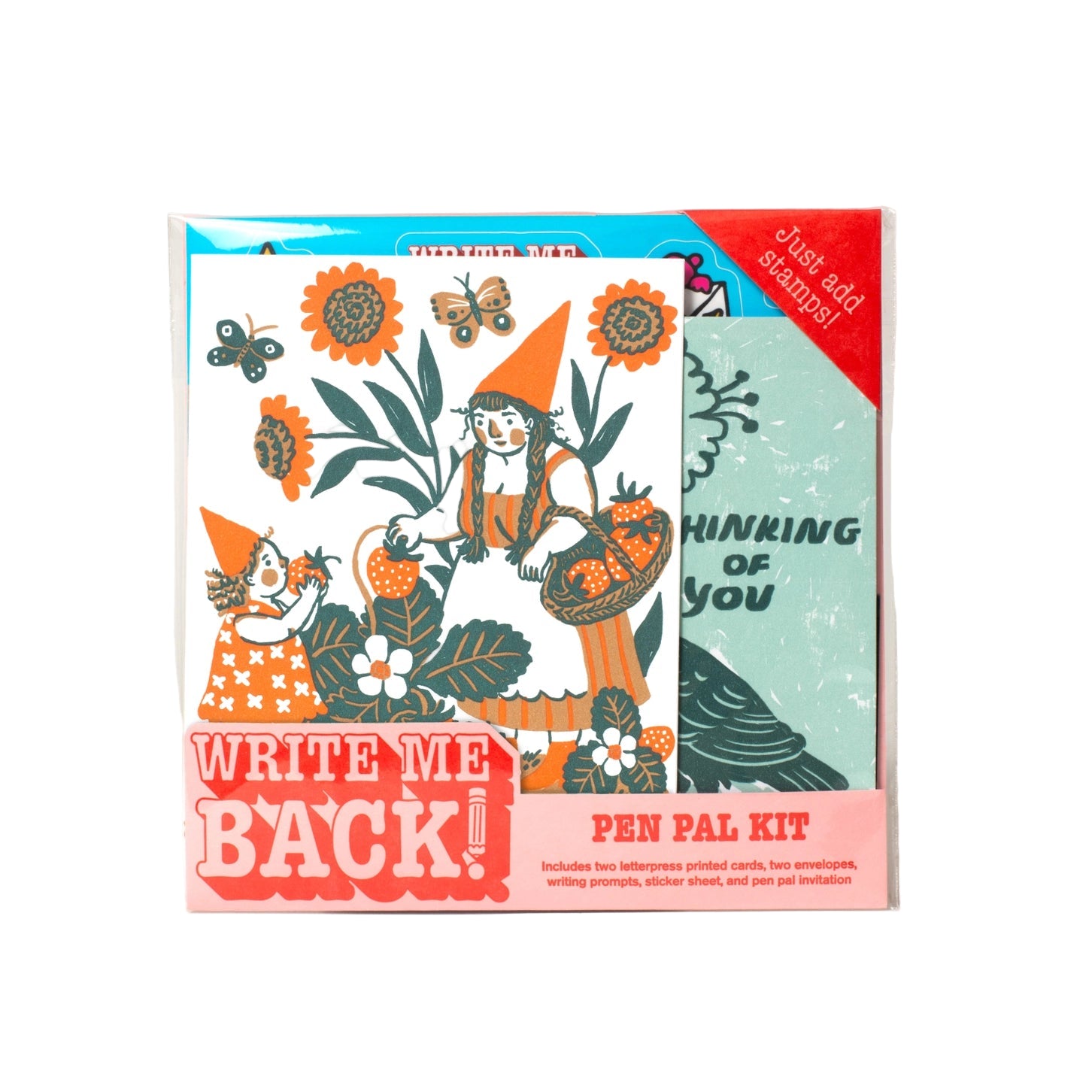 Strawberry + Crow Write Me Back Pen Pal Kit by Egg Press