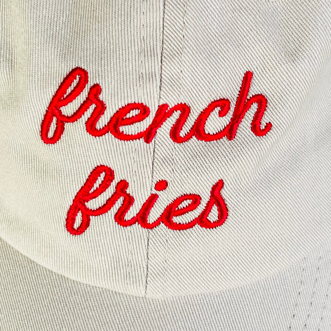 French Fries Foodie Adult Dad Hat  by The Silver Spider