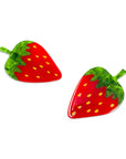 Strawberry Alligator Hair Clip Set by Jenny Lemons