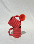 Tall Wavy Mugs by Pepper Stone Ceramics
