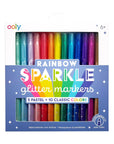 Rainbow Sparkle Glitter Markers by Ooly