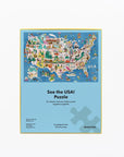See the USA! Puzzle - 100 large pieces by Nolja Play