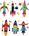 Rocket Ships Magnetic Build-It by Mudpuppy