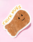 Chick Nug Die Cut Sticker by Carolyn Suzuki