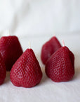 Beeswax Large Strawberry Candles by Happy Organics