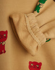 Kittens All Over Stripes Sweatshirt