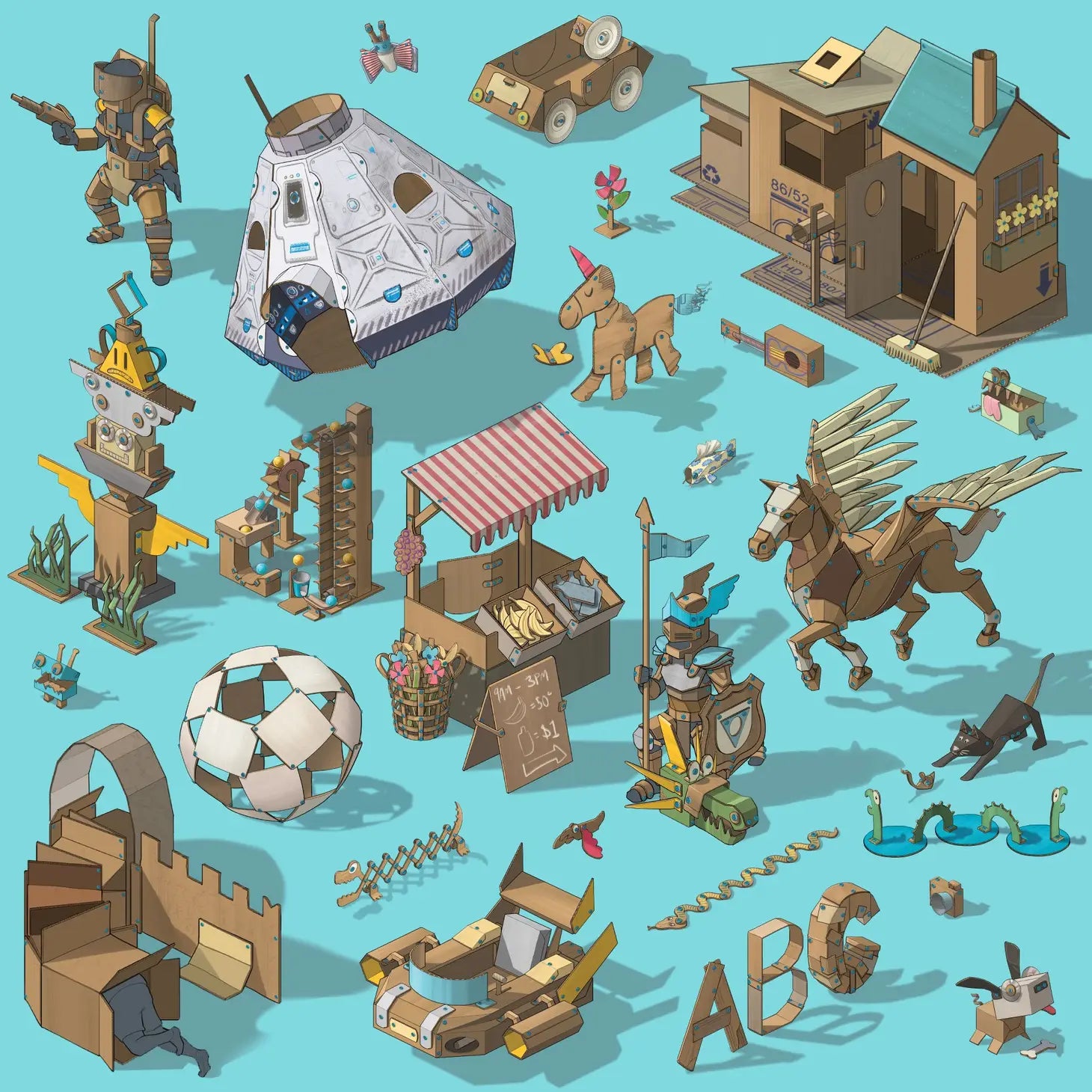 DISCOVER Cardboard Construction Kit by Makedo USA